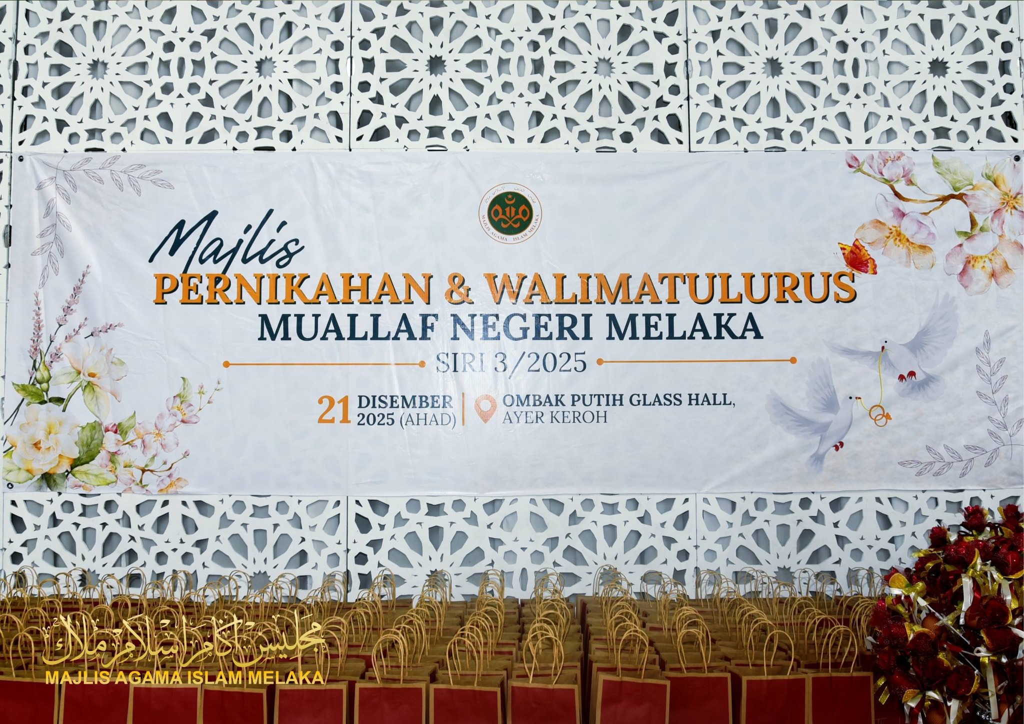 Majlis Pernikahan & Walimatul Urus Muallaf Negeri Melaka Siri 3/2025 Anjuran Bahagian Balai Islam